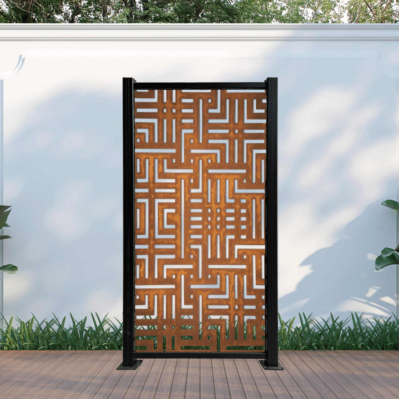 6ft Metal Garden Privacy Screen 